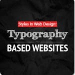 Styles in Web Design: Typography Based Websites