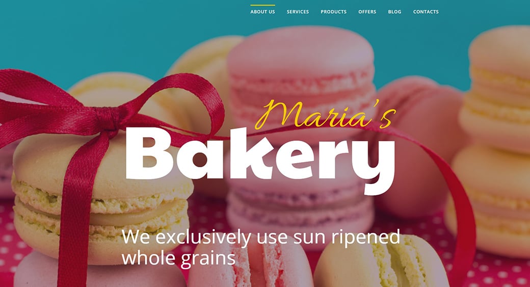 bakery feminine blogger templates