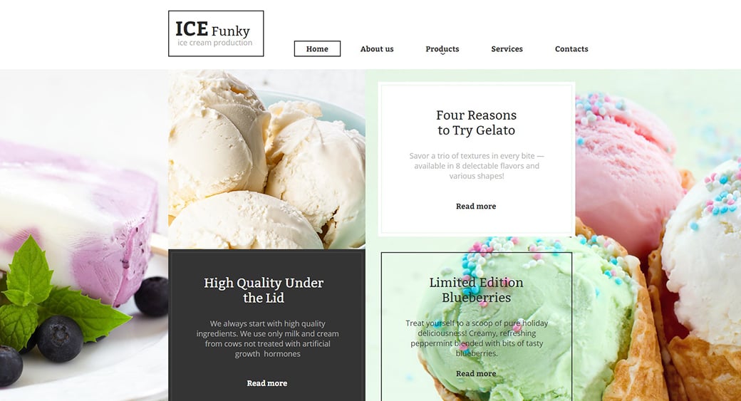 icecream feminine blogger templates