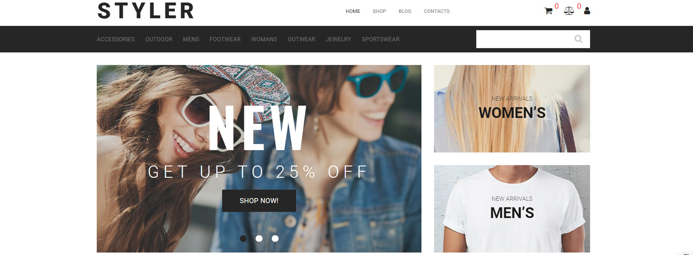 Clothing Shop Website Template