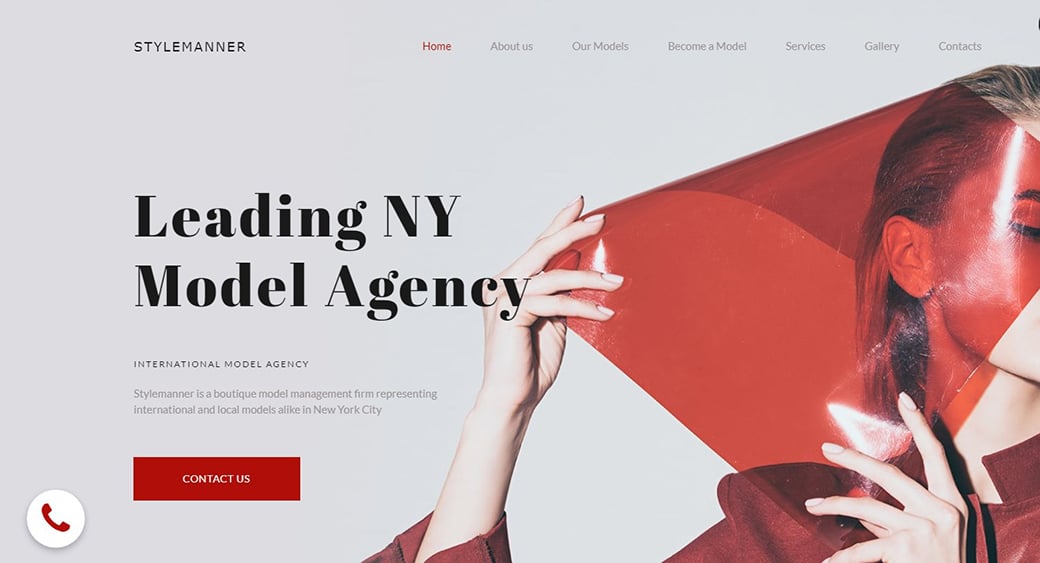 red model agency website