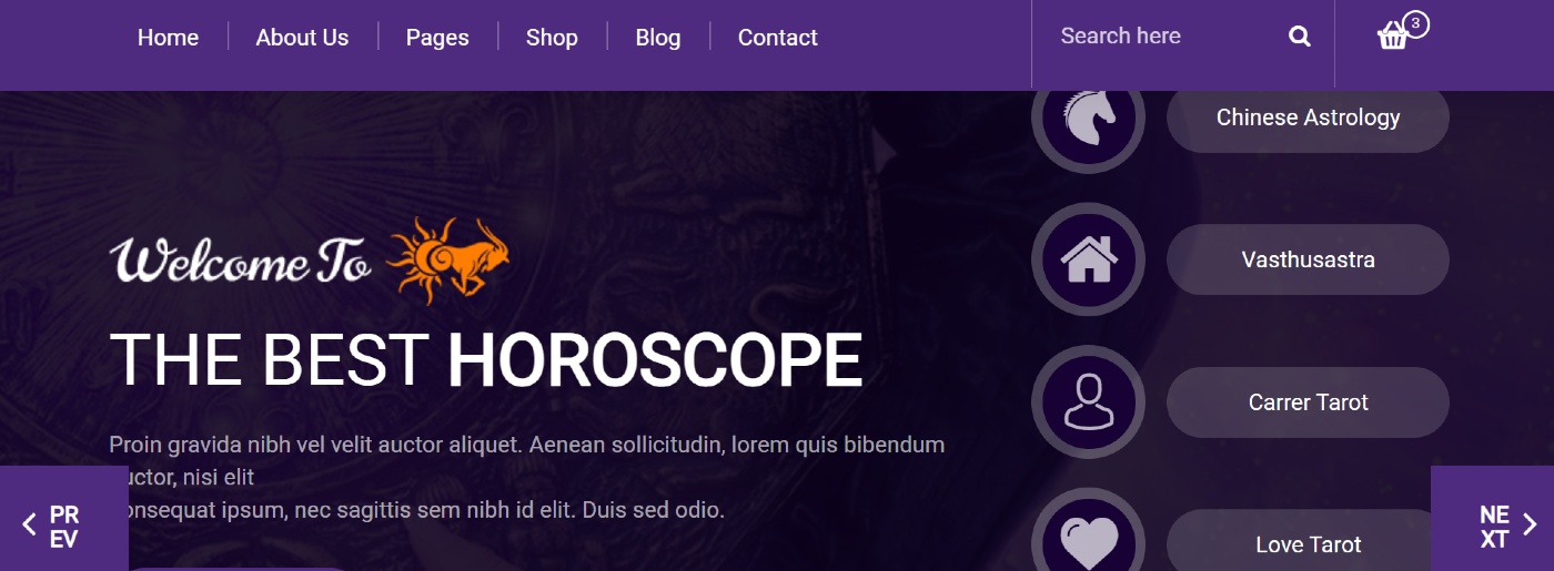 Astrology and Numerology HTML Template