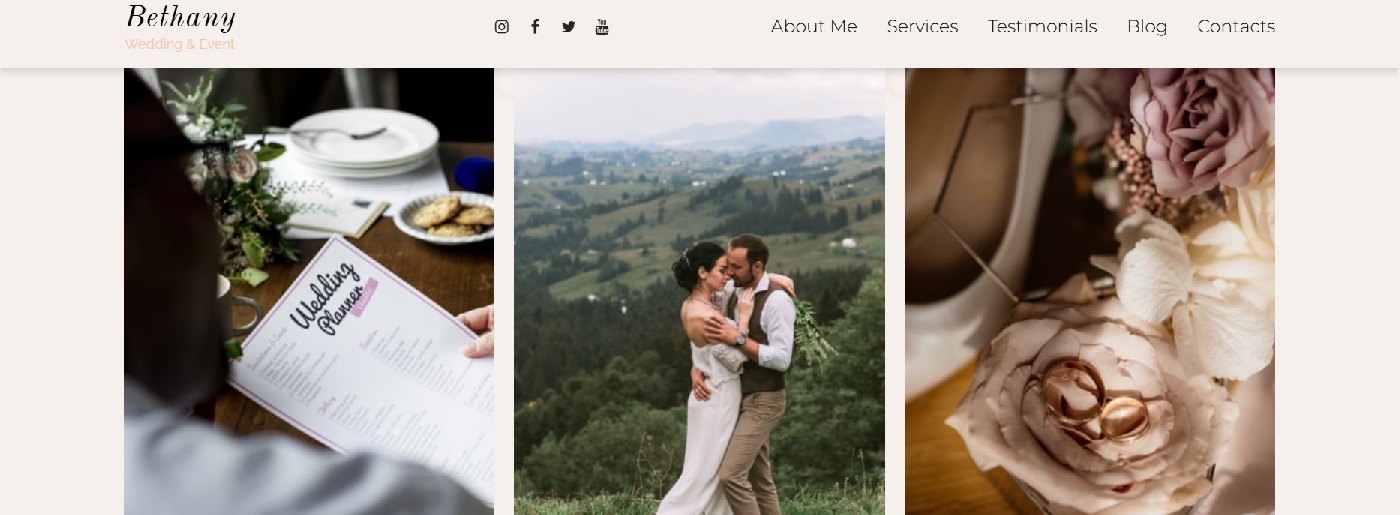 Wedding Planning Website Design